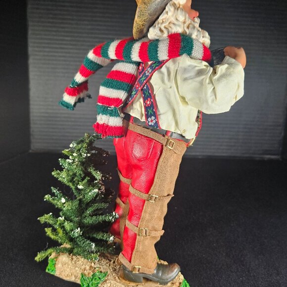 Christmas Cowboy Santa Claus Cowboy Hat Suspenders Chaps & Boots Coffee Mug - Picture 3 of 10